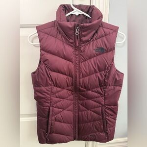 The North Face Maroon 550 Down Vest